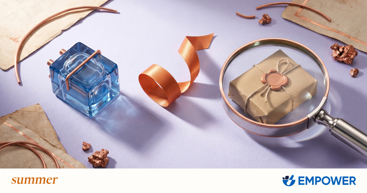A blue relay, event ribbon and separate parcel distinguish order updates from shipment evidence, with the Empower logo.