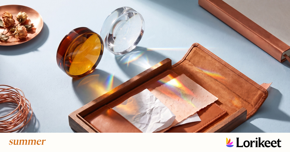 Amber and clear lenses focus on the same customer case, with Summer and Lorikeet logos.